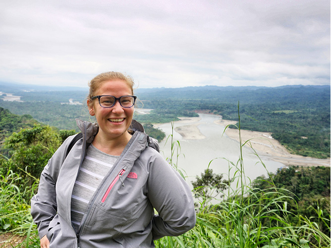 Anna, co-founder, on the way to the jungle