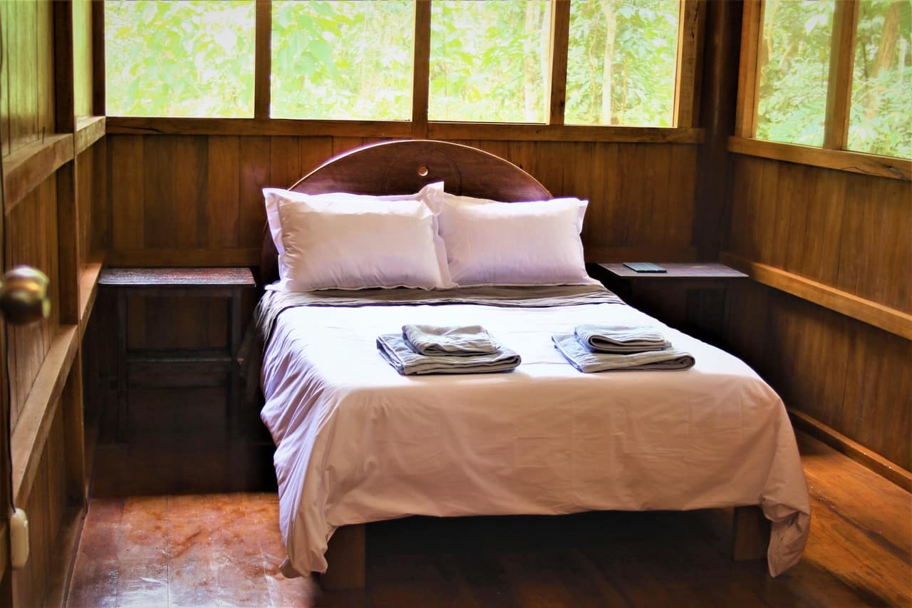 Private bedroom in the Jungle Bungalow